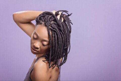 Woman with Braided Hair