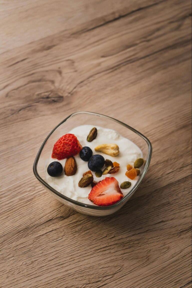 Bowl of Yogurt with Fruits and Nuts